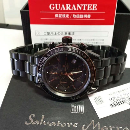 High-performance center chronograph men's chronograph watch with black I #QY68N3