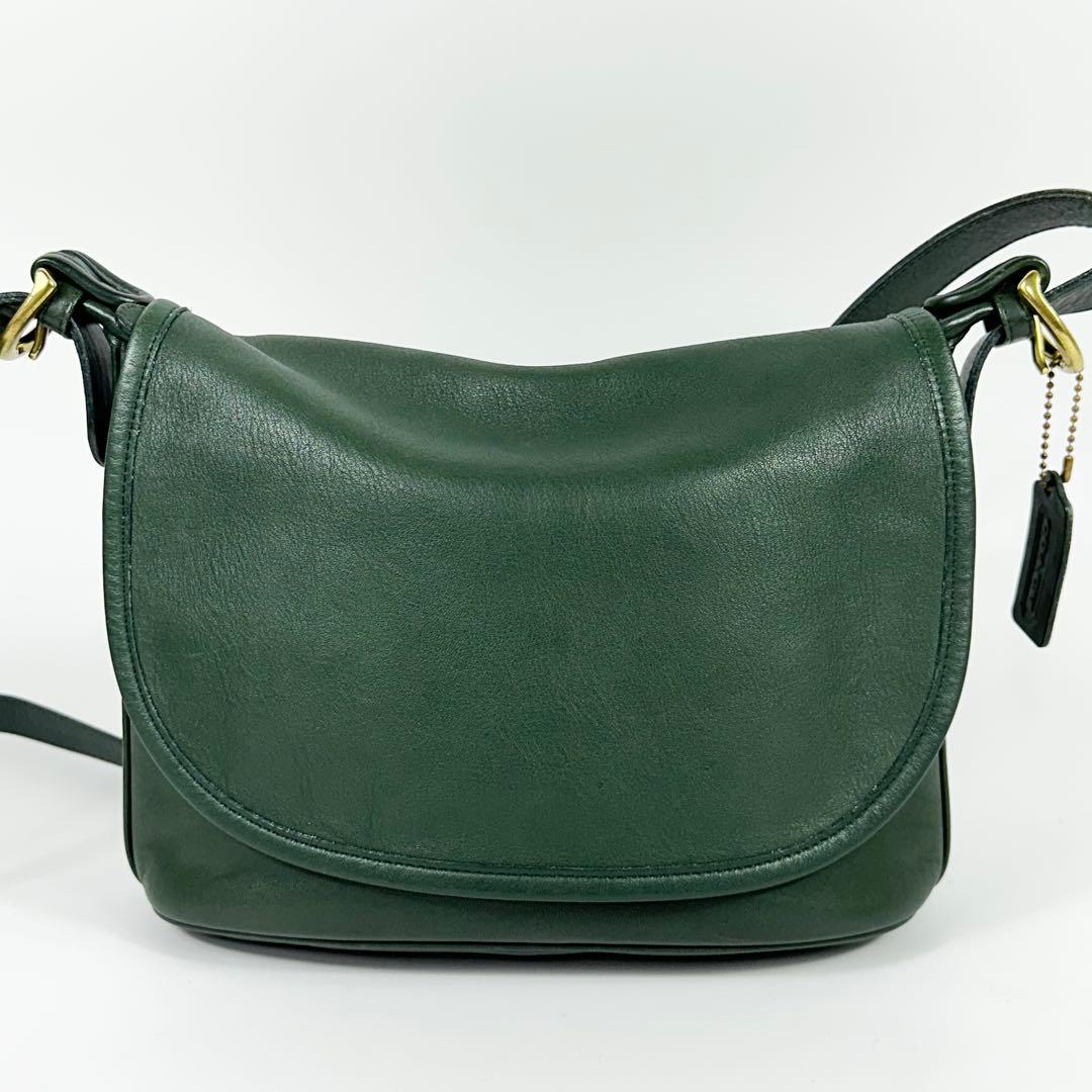 Vintage OLD COACH 4150 Green Mini Shoulder Bag #QY6V4F