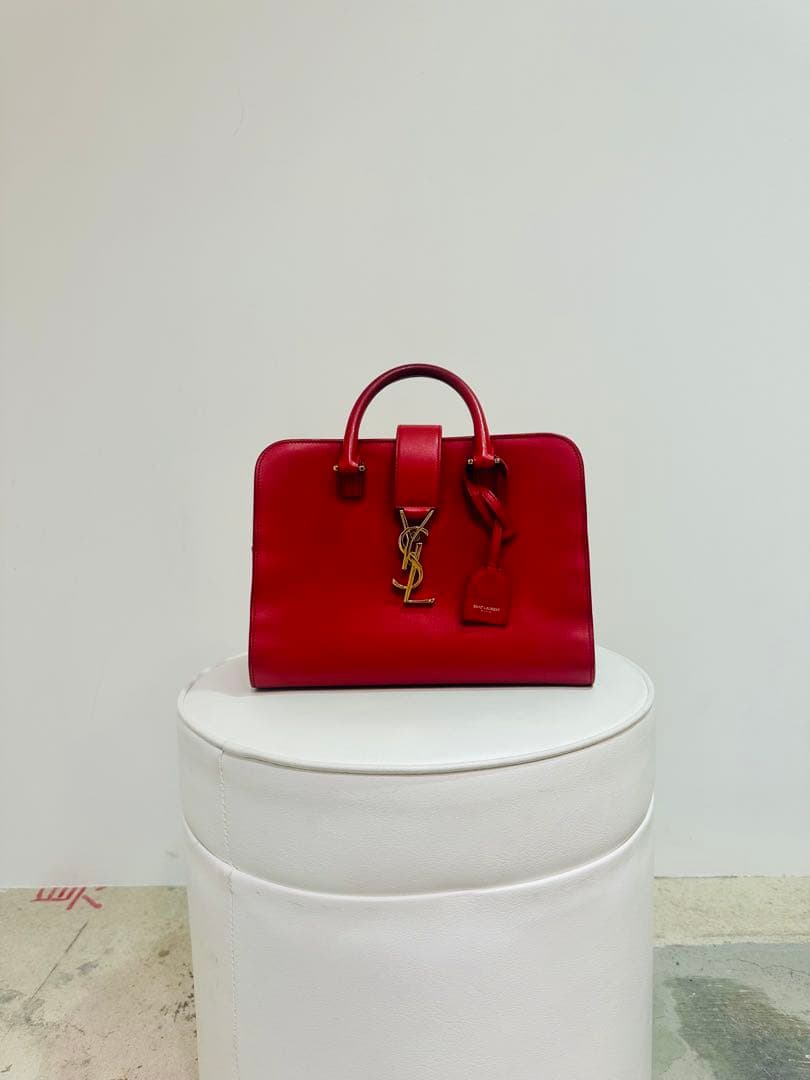 YSL Red Handbag Baby Monogram #QY4S1C