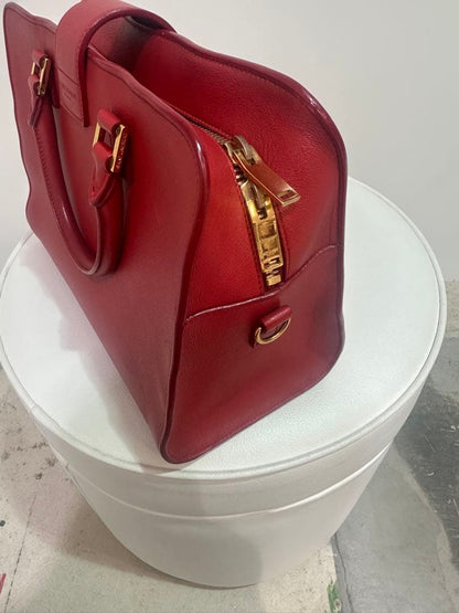 YSL Red Handbag Baby Monogram #QY4S1C