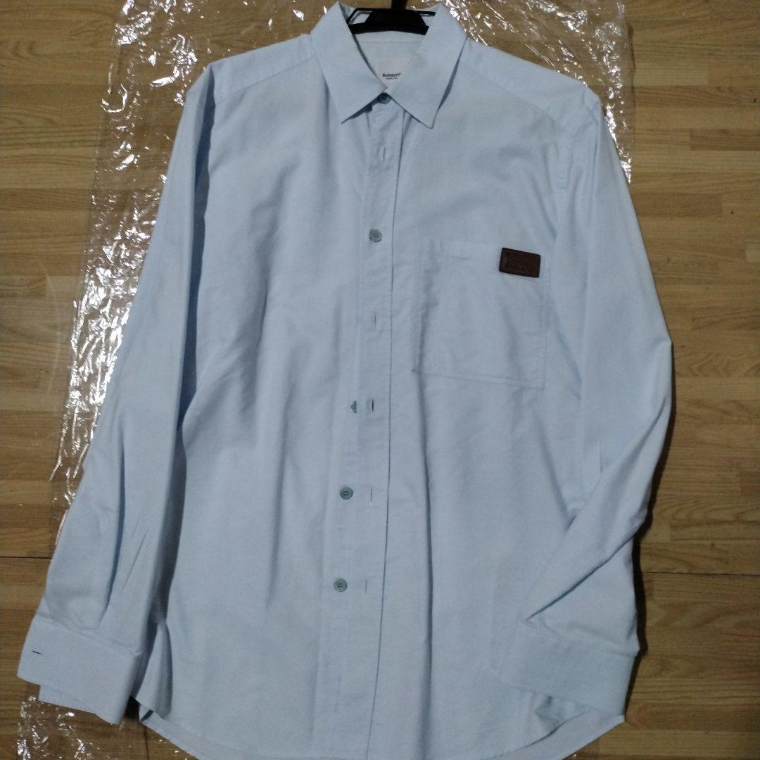 BURBERRY Light Blue Long Sleeve Shirt M #QYGATL
