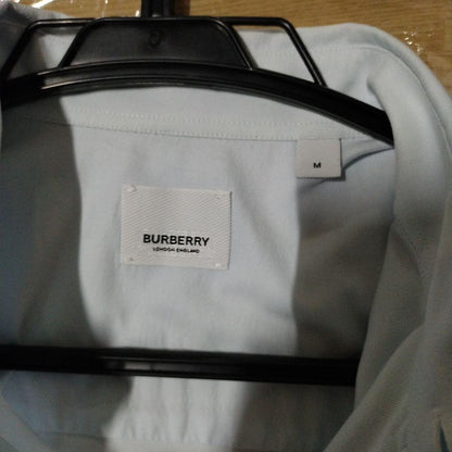 BURBERRY Light Blue Long Sleeve Shirt M #QYGATL