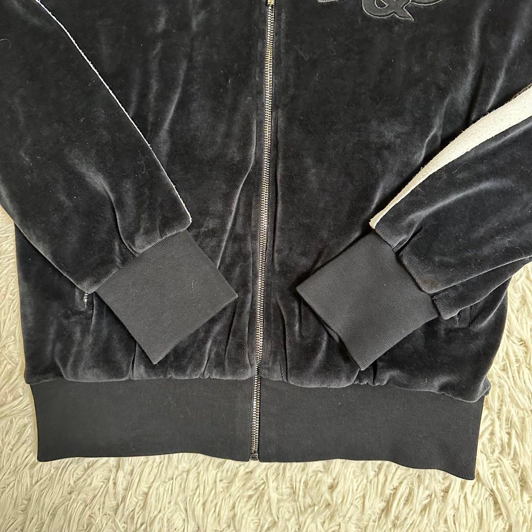 Dolce & Gabbana Velour Full Zip Hoodie (Y2K) #QYD3AU