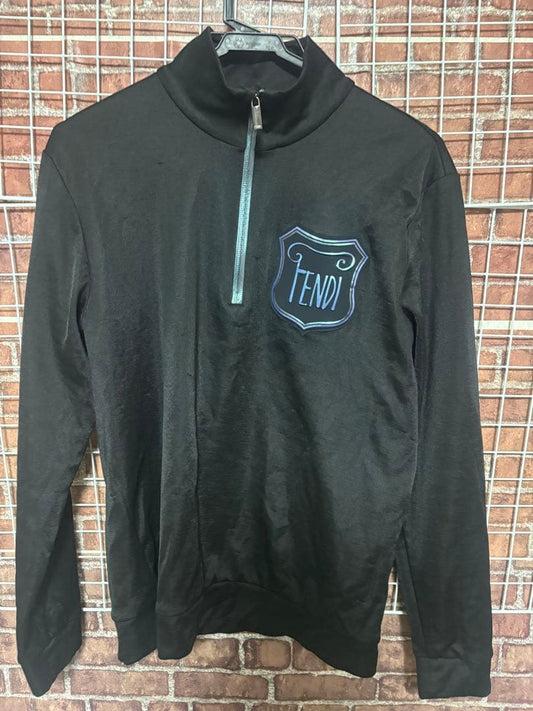 Fendi logo emblem jersey track jacket #QYK6TR