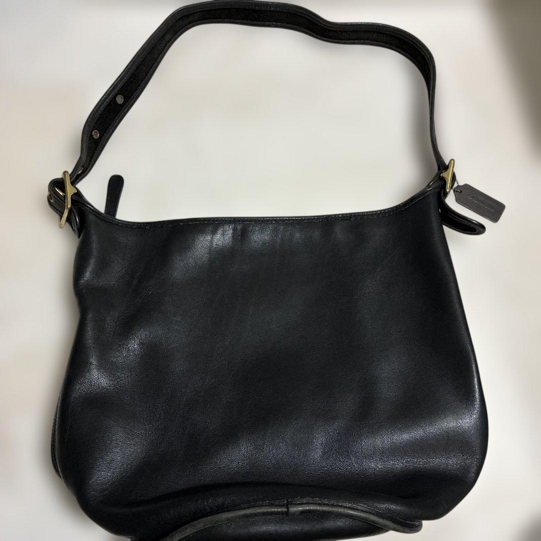 COACH Old Coach Black Shoulder Bag #QY55PT