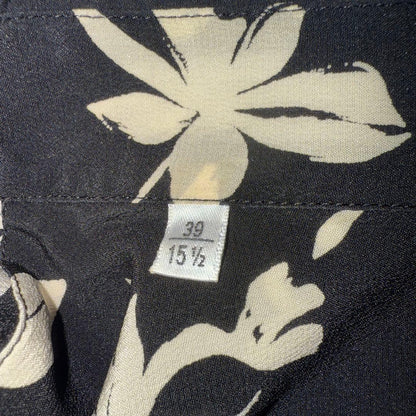 Saint Laurent floral silk long-sleeved shirt #PC72QE