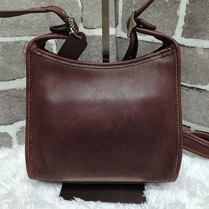 Old Coach 9997 Shoulder Bag, Vintage Leather, Bordeaux #QY2SMH