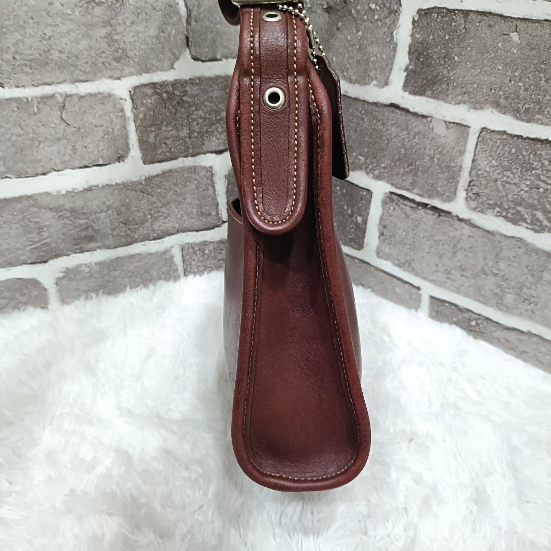 Old Coach 9997 Shoulder Bag, Vintage Leather, Bordeaux #QY2SMH