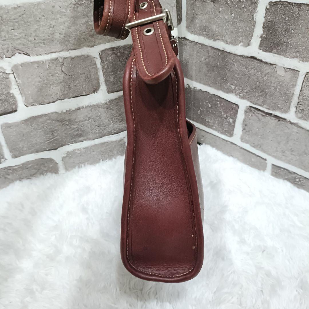 Old Coach 9997 Shoulder Bag, Vintage Leather, Bordeaux #QY2SMH