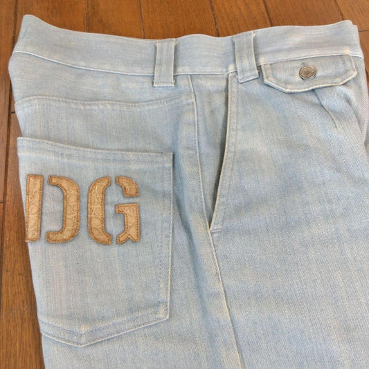 DOLCE&GABBANA Crocodile Logo Denim #QYBD3U