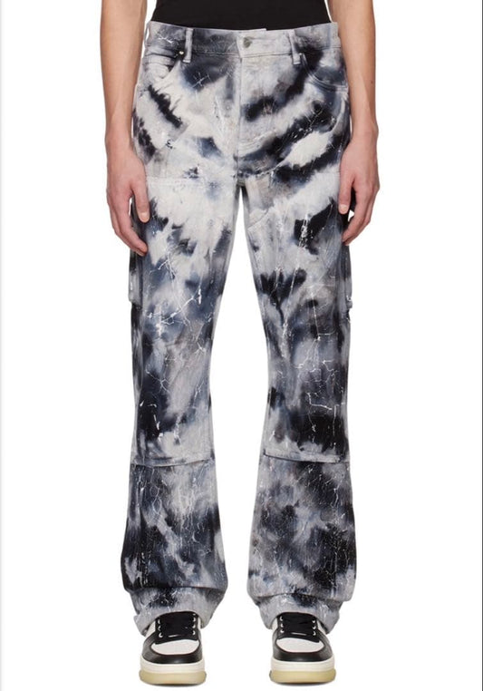 AMIRI Cracked Tie-Dye Carpenter Jeans #QY5LH1