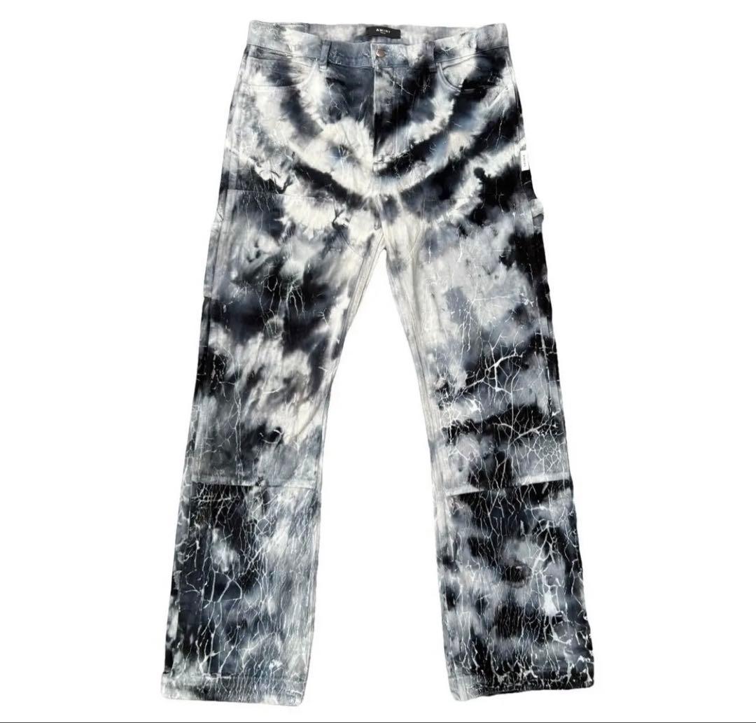 AMIRI Cracked Tie-Dye Carpenter Jeans #QY5LH1