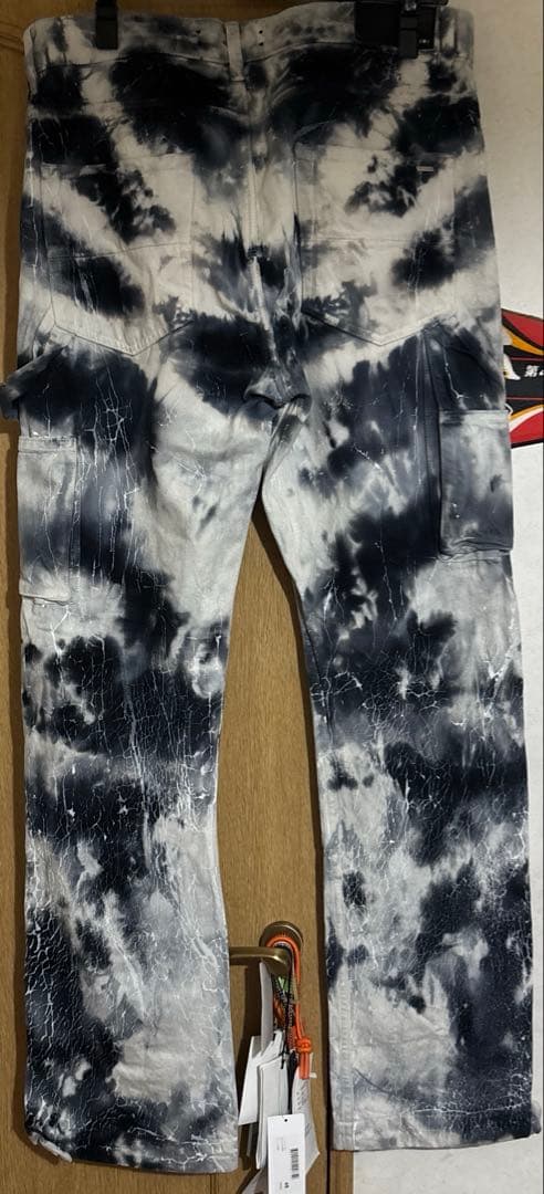 AMIRI Cracked Tie-Dye Carpenter Jeans #QY5LH1