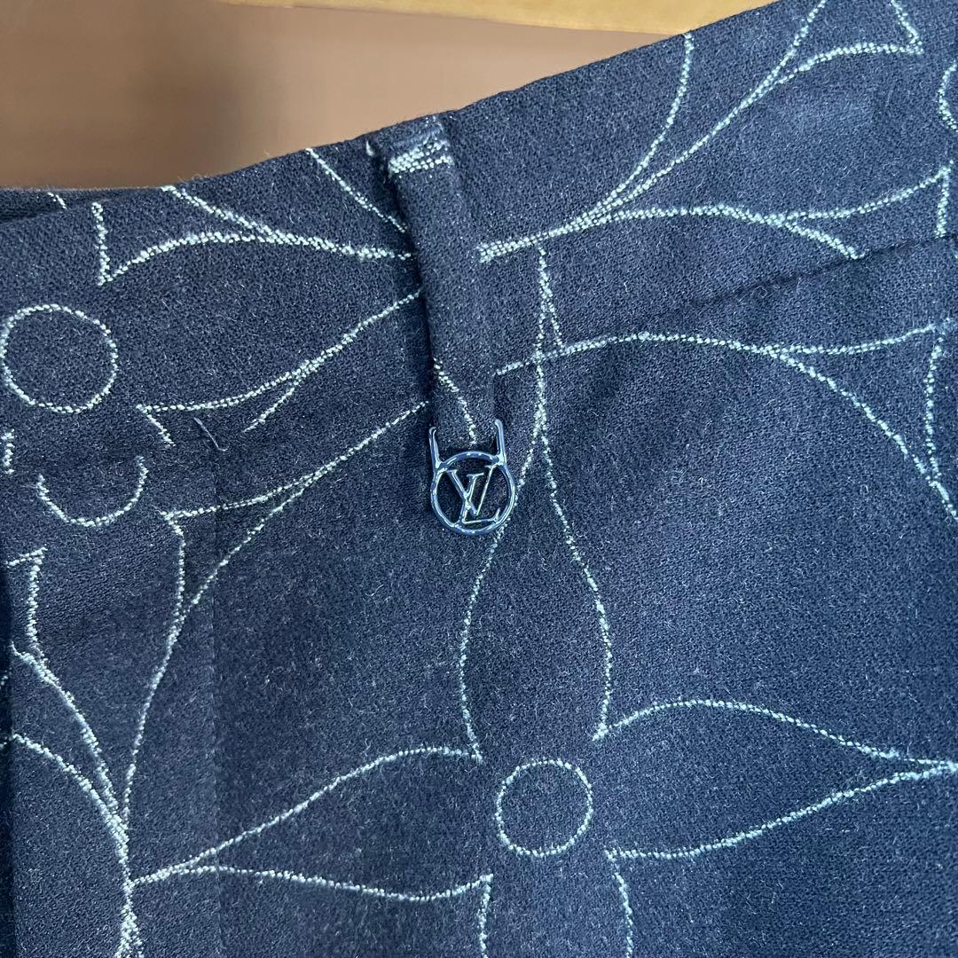 LOUIS VUITTON 21SS Monogram Flower Wool Slacks Pants #QYAARB