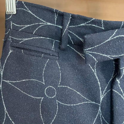 LOUIS VUITTON 21SS Monogram Flower Wool Slacks Pants #QYAARB