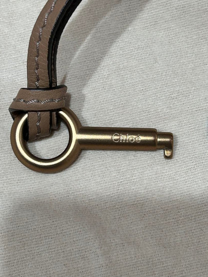 Chloe Paddington Beige Leather Handbag with Lock & Key #QYGS2B