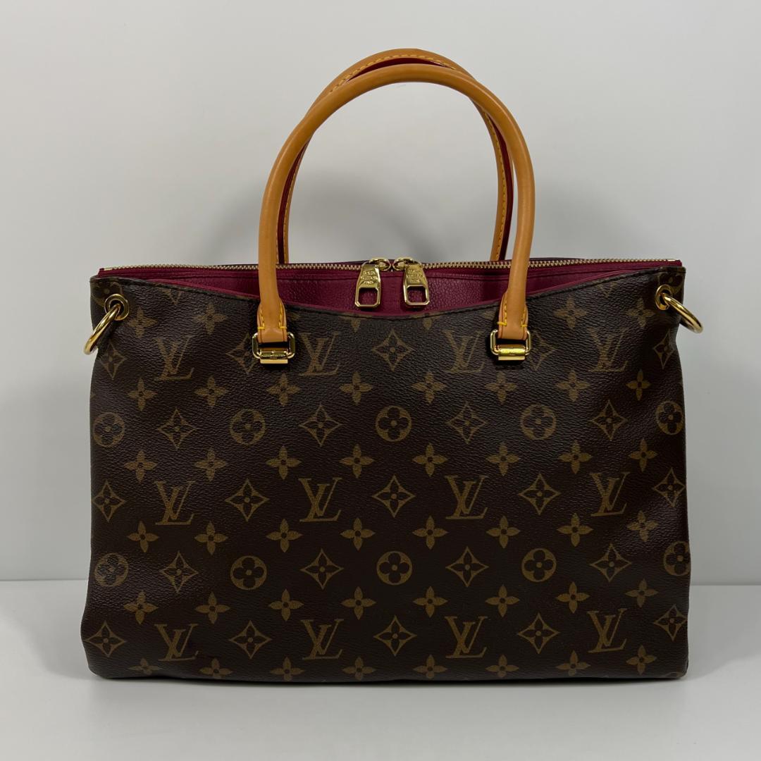 Louis Vuitton Pallas MM M40906 Monogram Brown Handbag #QYF0FX