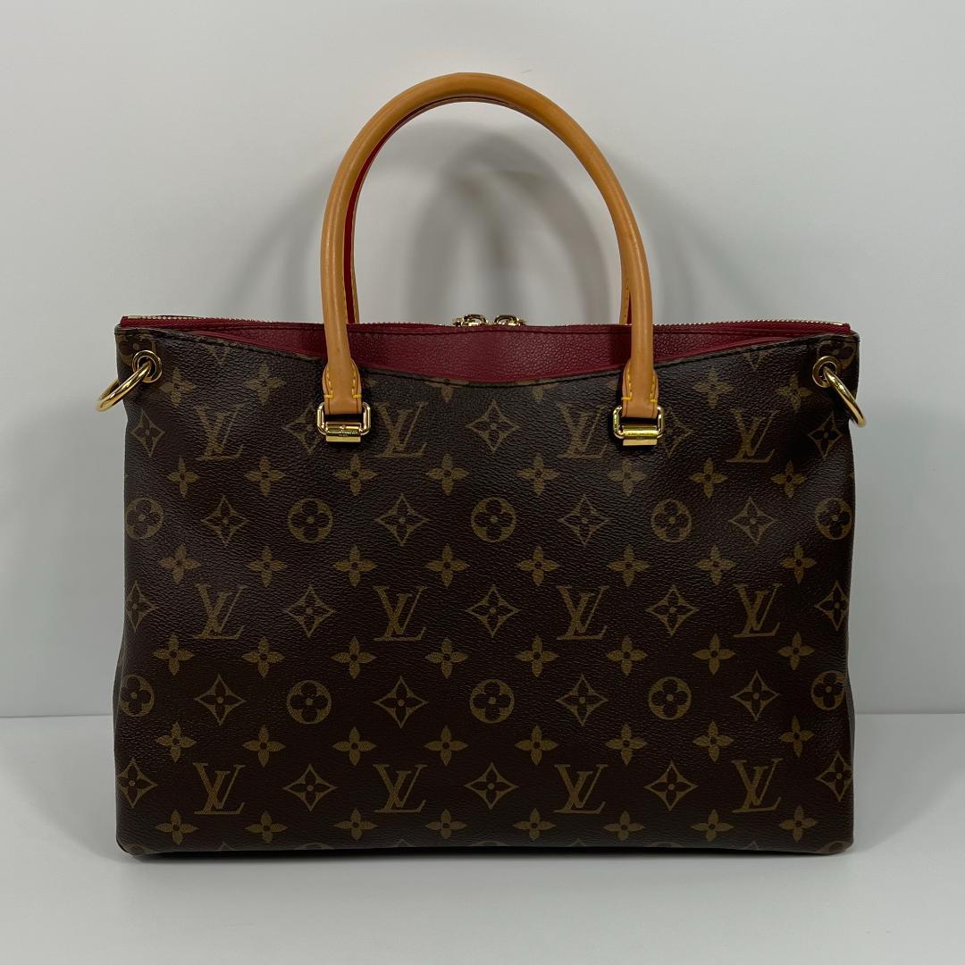 Louis Vuitton Pallas MM M40906 Monogram Brown Handbag #QYF0FX