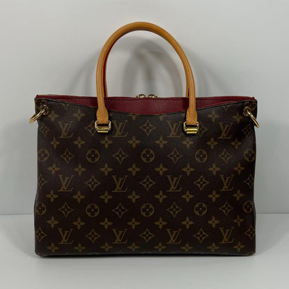 Louis Vuitton Pallas MM M40906 Monogram Brown Handbag #QYF0FX