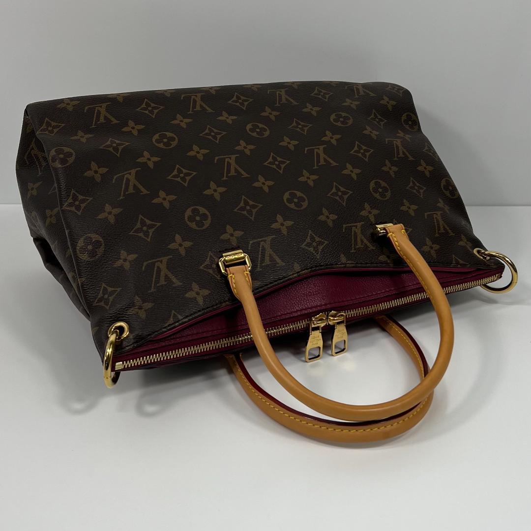 Louis Vuitton Pallas MM M40906 Monogram Brown Handbag #QYF0FX