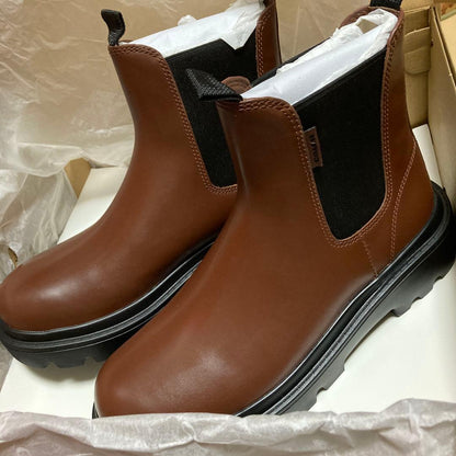 Coach Side Gore Boots Brown Size 27cm #QYL08Z