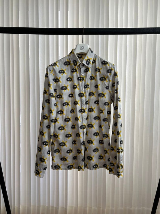 PRADA Prada shirt, all-over print, size 38, purchased directly from the #PG12VK