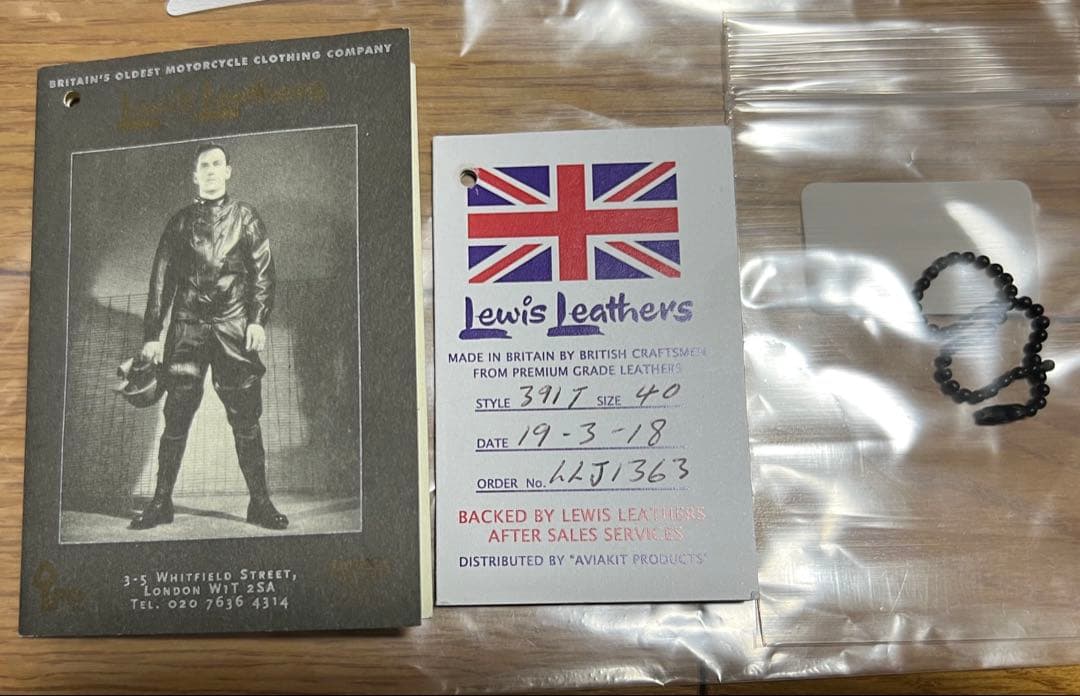 [Tagged] Lewis Leathers 391T Lightning Blue 40 #QYINZ1