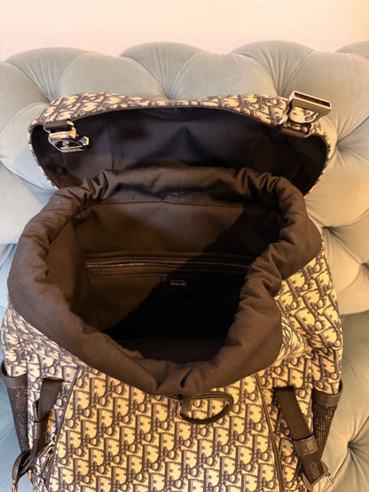 DIOR 8 Flap Oblique Jacquard Backpack 2024 #QY30OJ