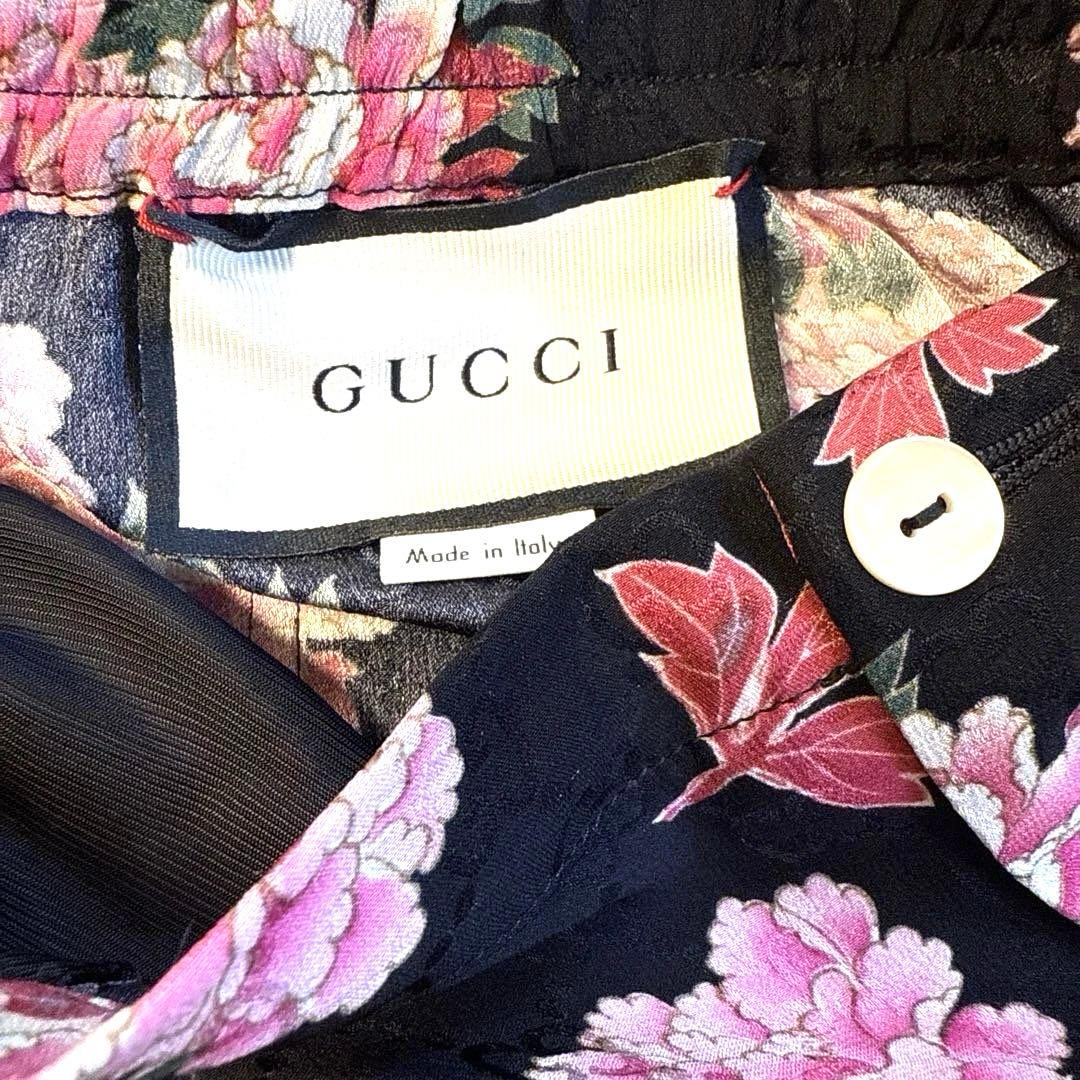 GUCCI Flower Print GG All-Over Silk Shorts Worn by TAKUYA∞ #PC00HL