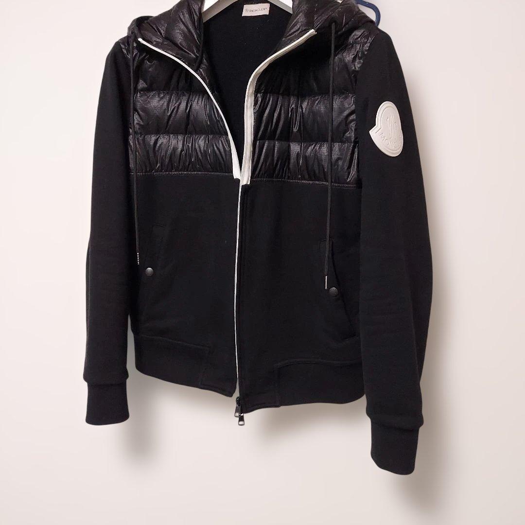 MONCLER Hybrid Down Parka, Black, Size M #QYFVMR