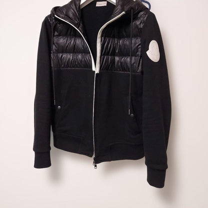 MONCLER Hybrid Down Parka, Black, Size M #QYFVMR