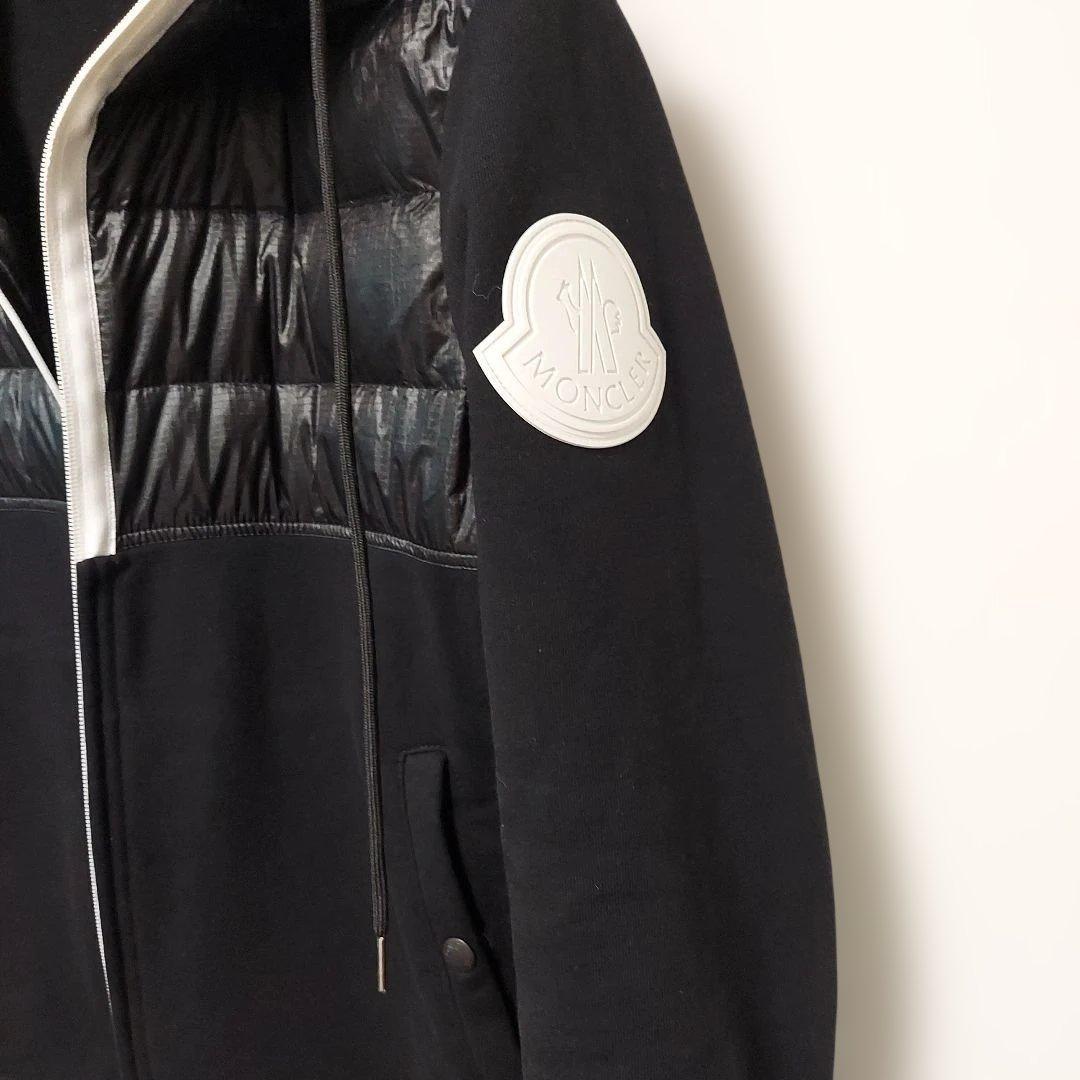 MONCLER Hybrid Down Parka, Black, Size M #QYFVMR