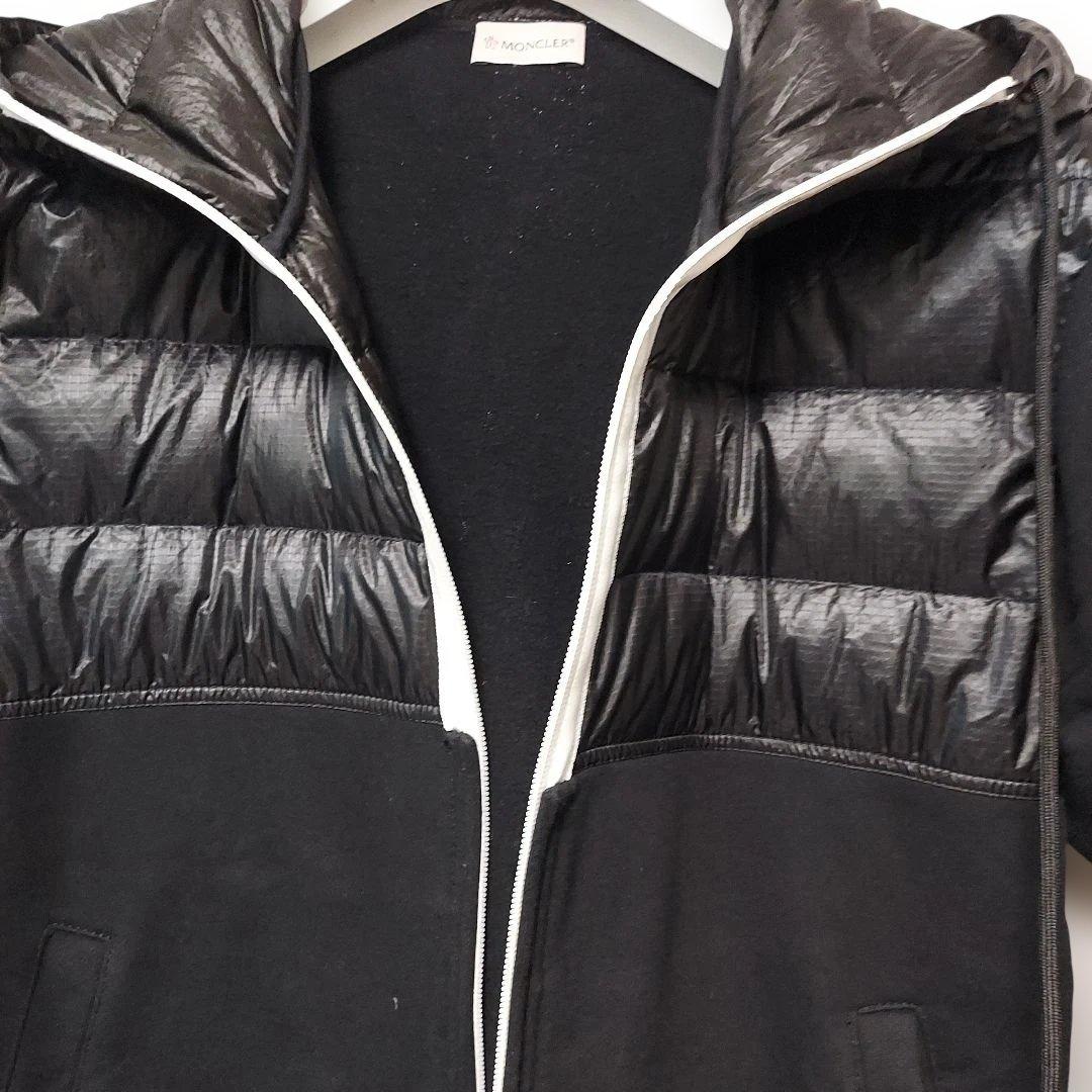 MONCLER Hybrid Down Parka, Black, Size M #QYFVMR