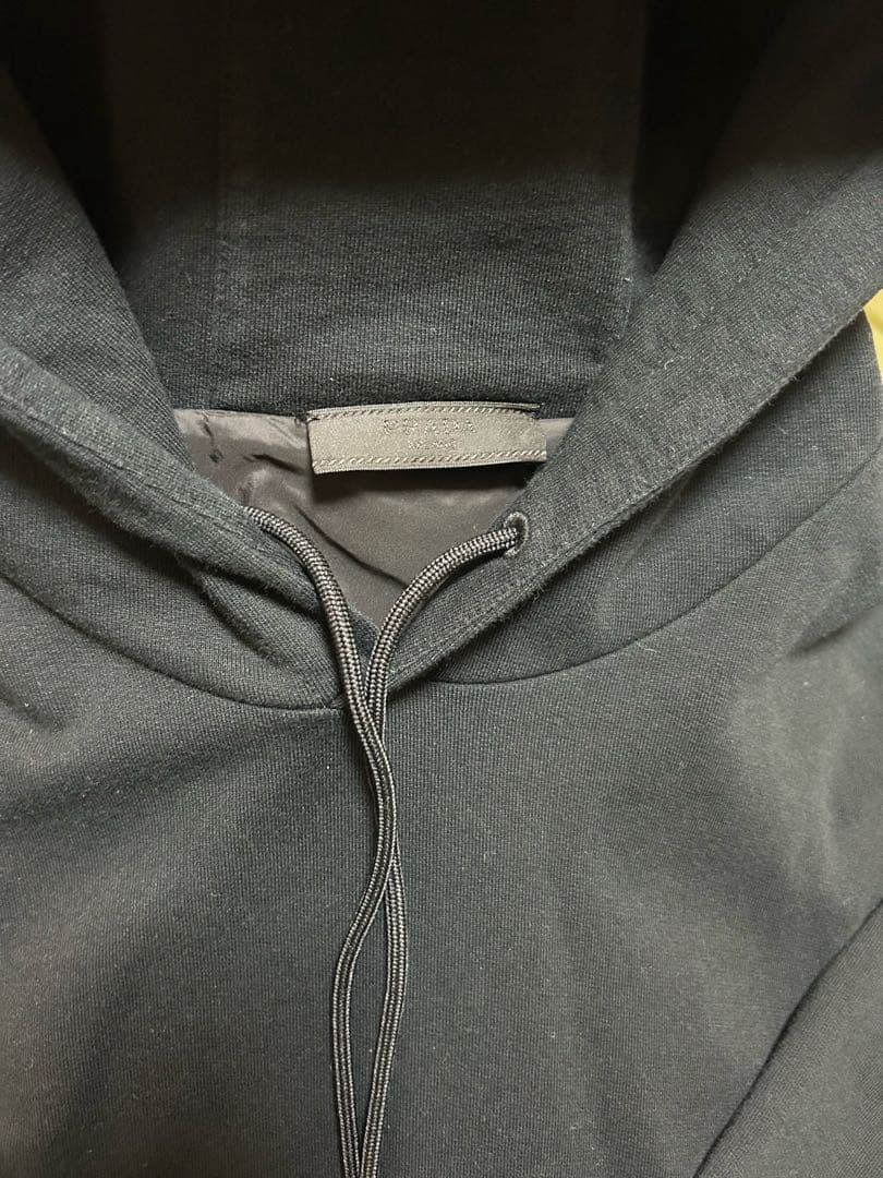 PRADA black hoodie with hood #QYJXOS