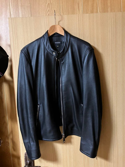 Yoshimasa Hoshiba Dressteria Collaboration Leather Rider Jacket Size M #QY8635