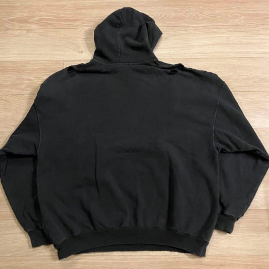 BALENCIAGA PARIS LIBERTY HOODIE BLACK #QYAAYB