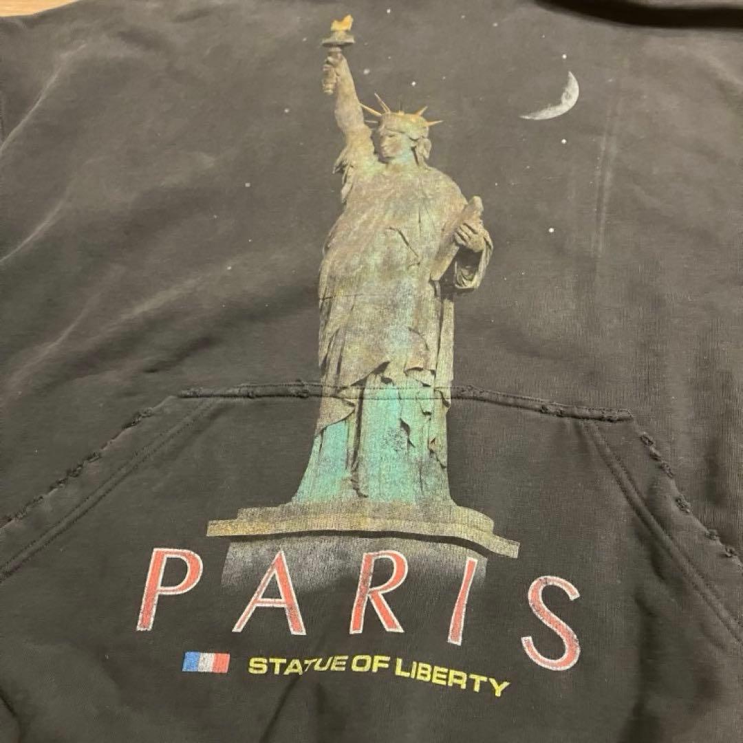 BALENCIAGA PARIS LIBERTY HOODIE BLACK #QYAAYB