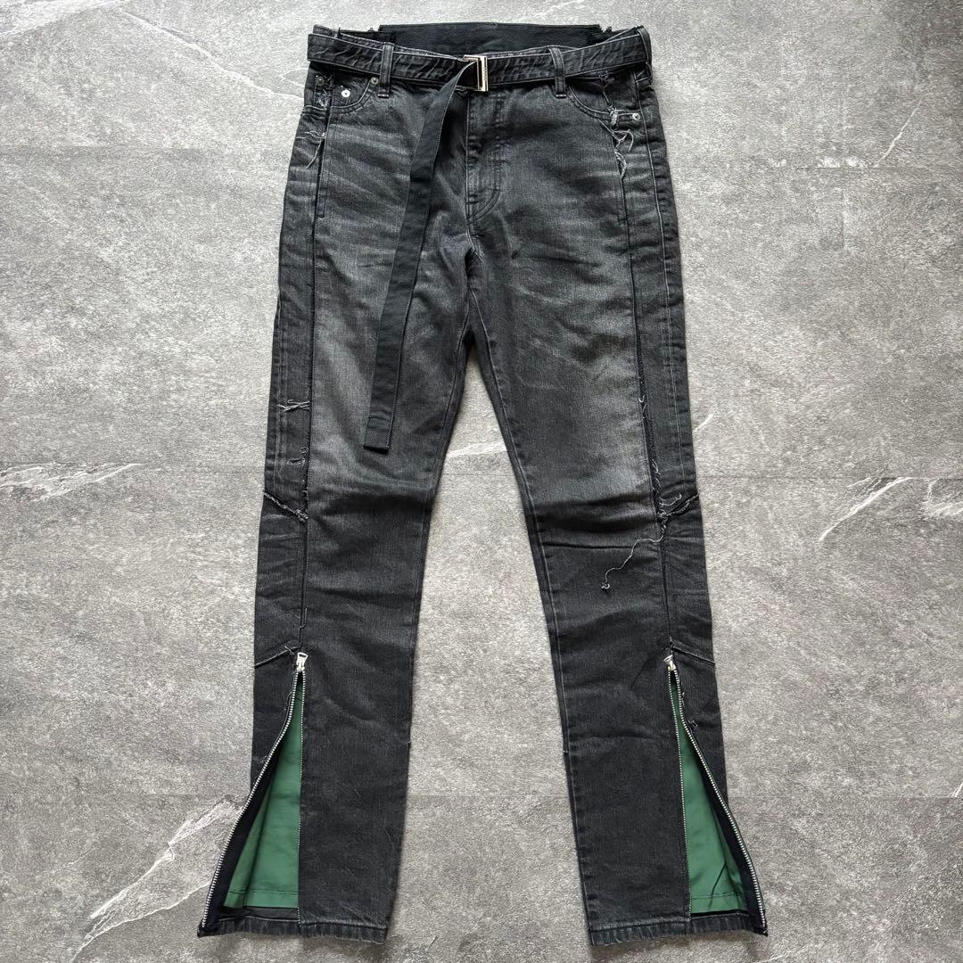 sacai 2021AW Belted Denim Pants #PCGR70