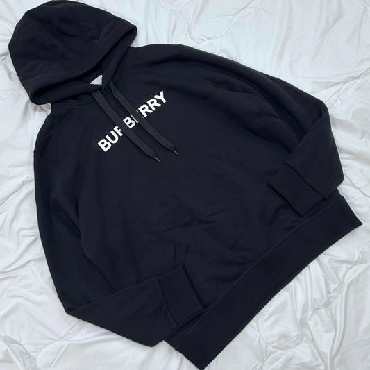 BURBERRY logo print cotton hoodie #QYCVMV