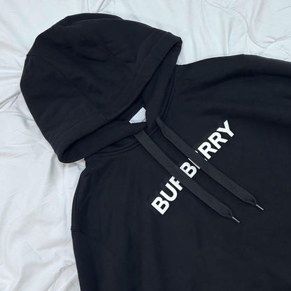 BURBERRY logo print cotton hoodie #QYCVMV