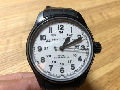Hamilton Khaki Field Auto H706850 Swiss Made Rubber Strap #QY73TS