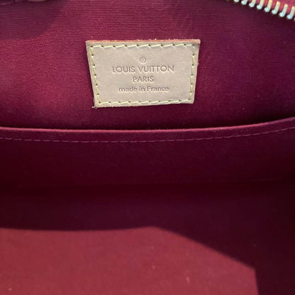 LOUIS VUITTON Red Enamel Monogram Handbag #PGJZ6K