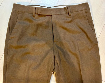 Maison Martin Margiela14 Wool Slacks in Mocha Beige #QYA3FH