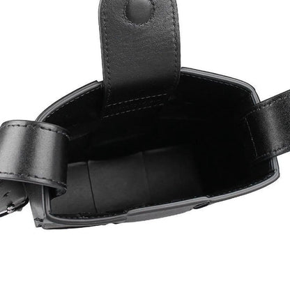 BOTTEGA VENETA Phone Pouch Leather Shoulder Bag Black #QYA2OU