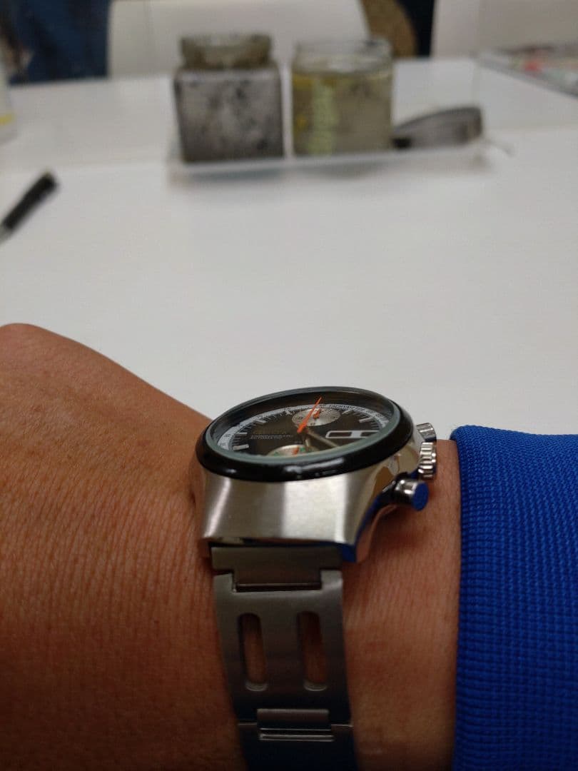 Citizen Challenge Timer Blue Eyes Panda Dial (Installed) #QY3OG6
