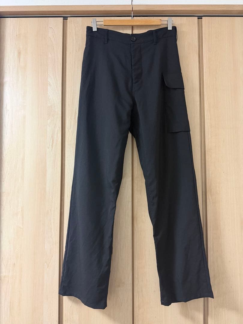 44 MARNI TROPICAL WOOL TROUSERS cargo pants #QY7AWF