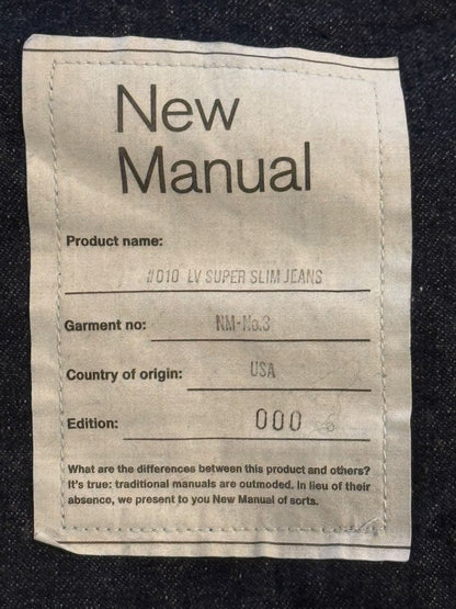 New Manual 010 LV SUPER SLIM JEANS 34 #QYEMAH
