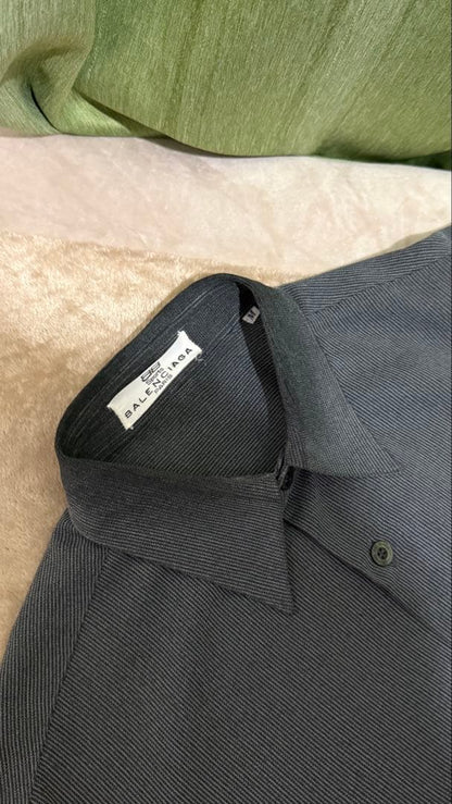 BALENCIAGA Shirt Gray Stripes #QY4ALK