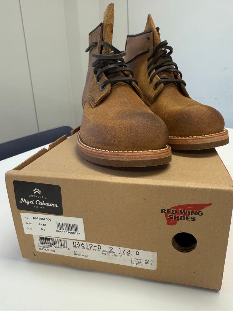 RED WING SHOES Nigel Cabourn 9 1/2 D #QYJQ58