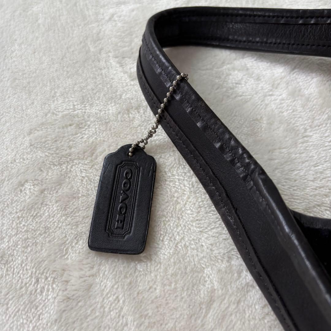 COACH Vintage Ergo Velvet Bag Black Rare Mint #QY43JM